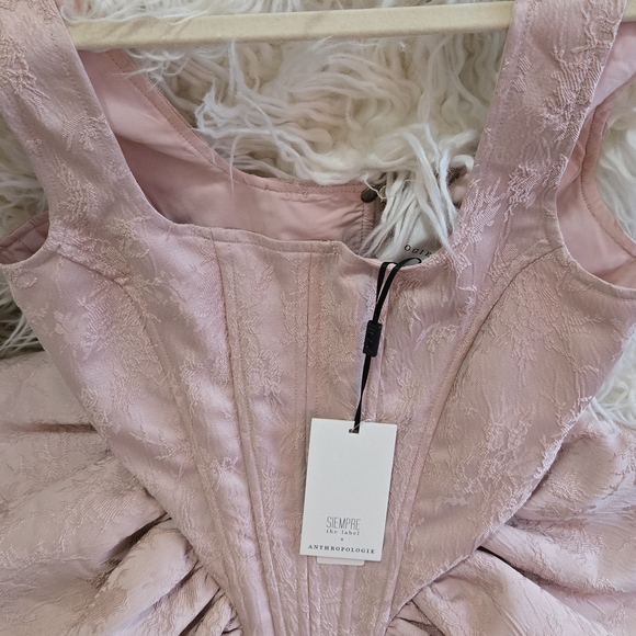 Anthropologie: Siempre Corset Side Peplum Top - Picture 6 of 7